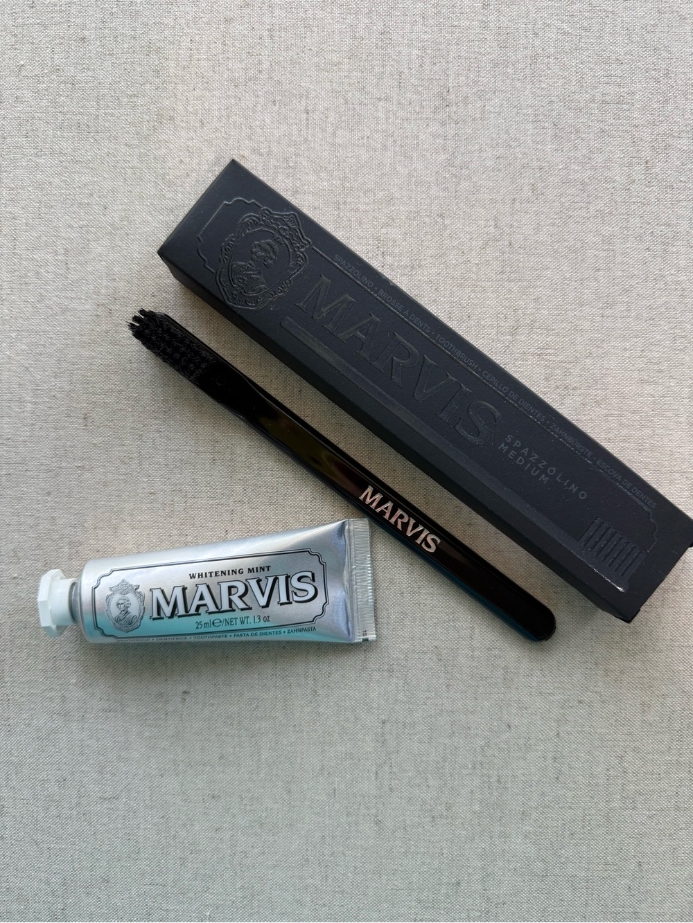Anthropologie Marvis Whitening Mint Toothpaste & Toothbrush Set | New Unused